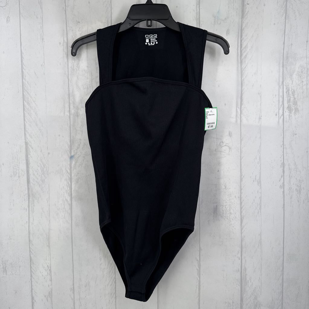 XXL ribbed slvls bodysuit