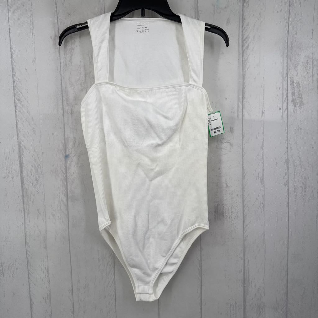 XXL ribbed slvls bodysuit