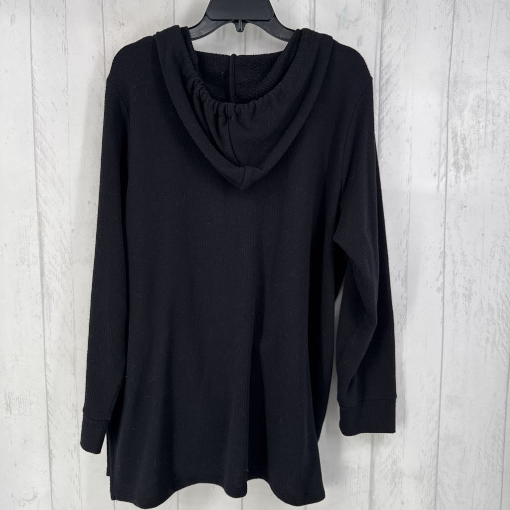 1x l/s embellished top w/ hood