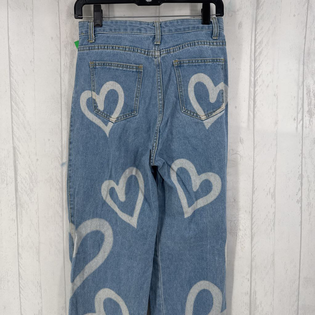 S heart jeans