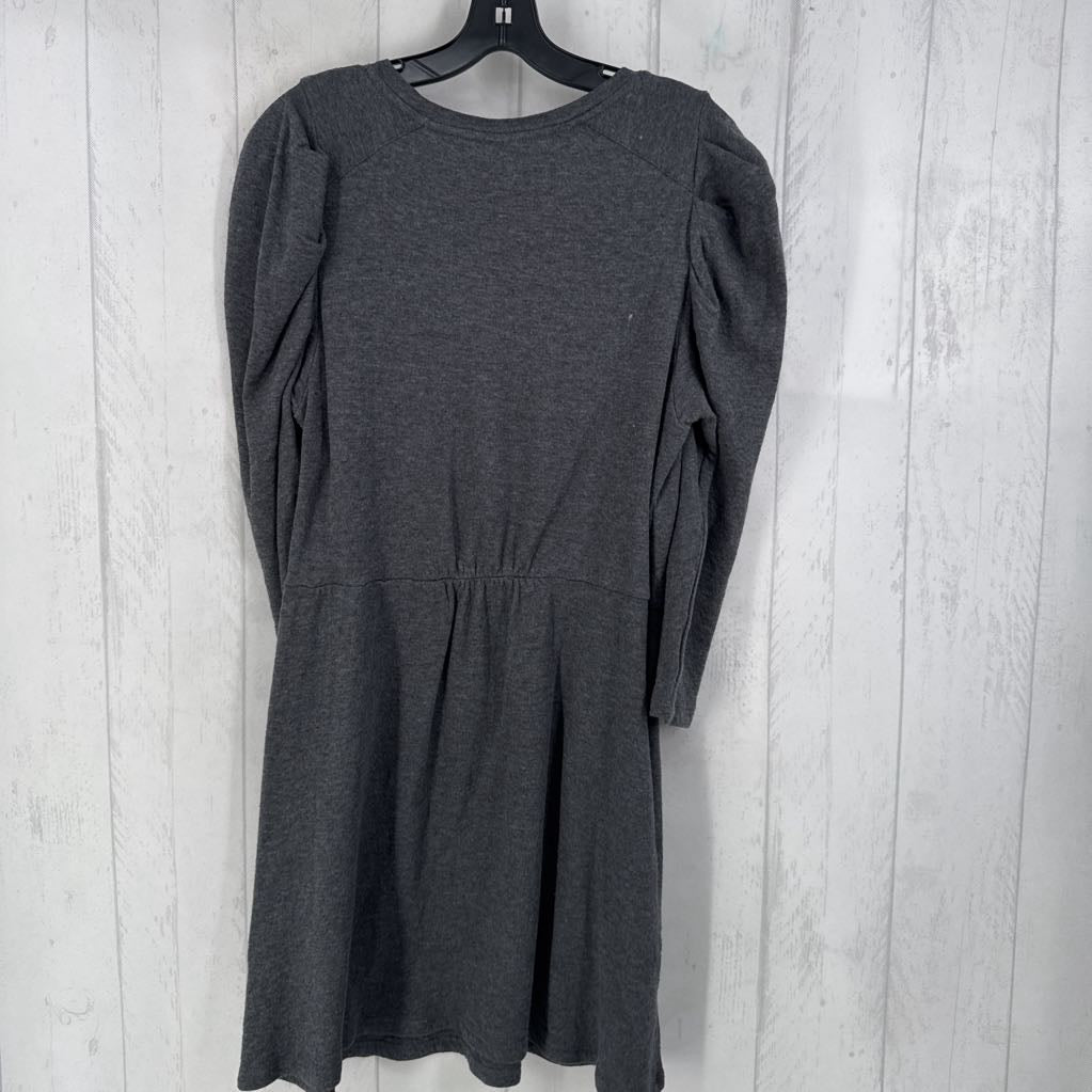 M l/s crew neck dress