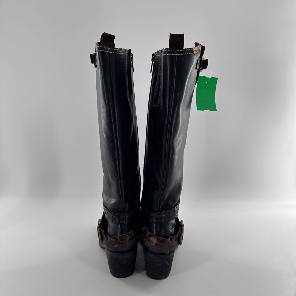 7.5 tall leather boot