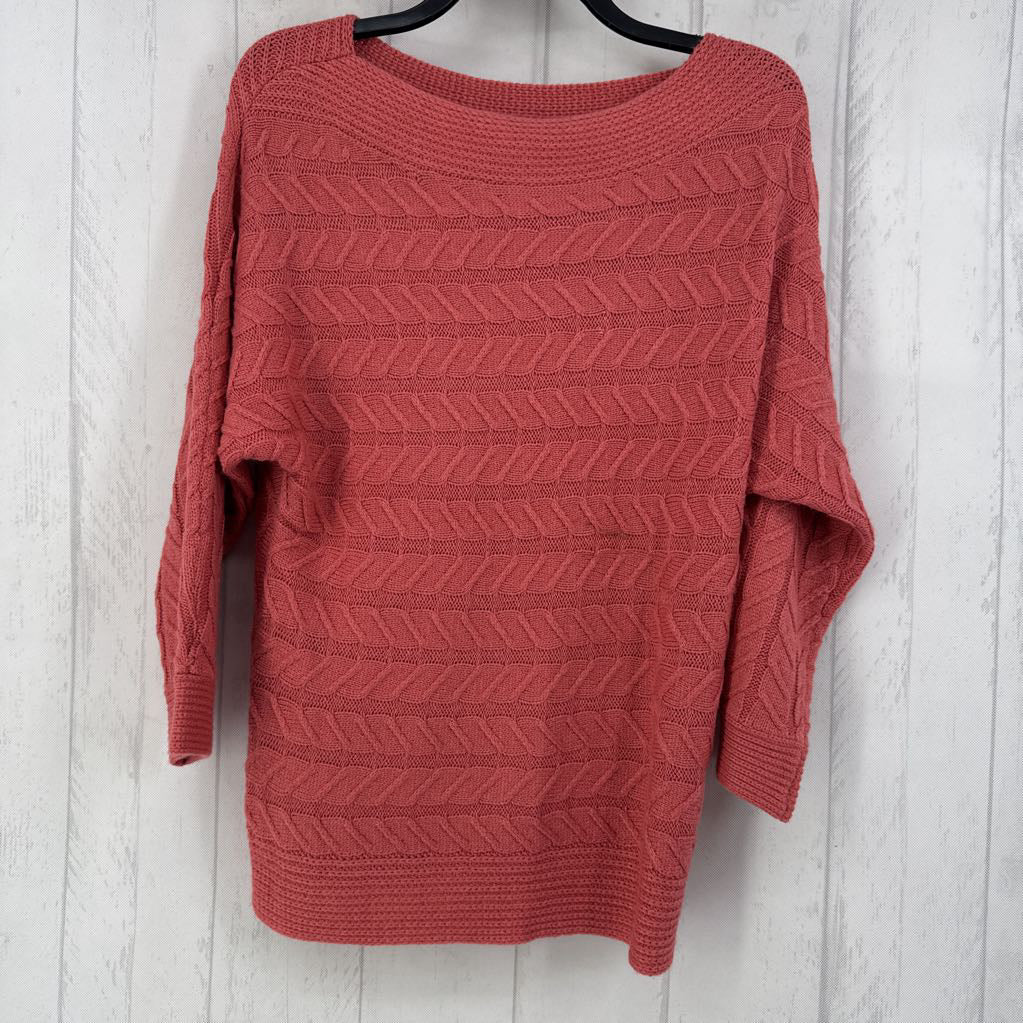 R50 S cable knit bateau neck sweater