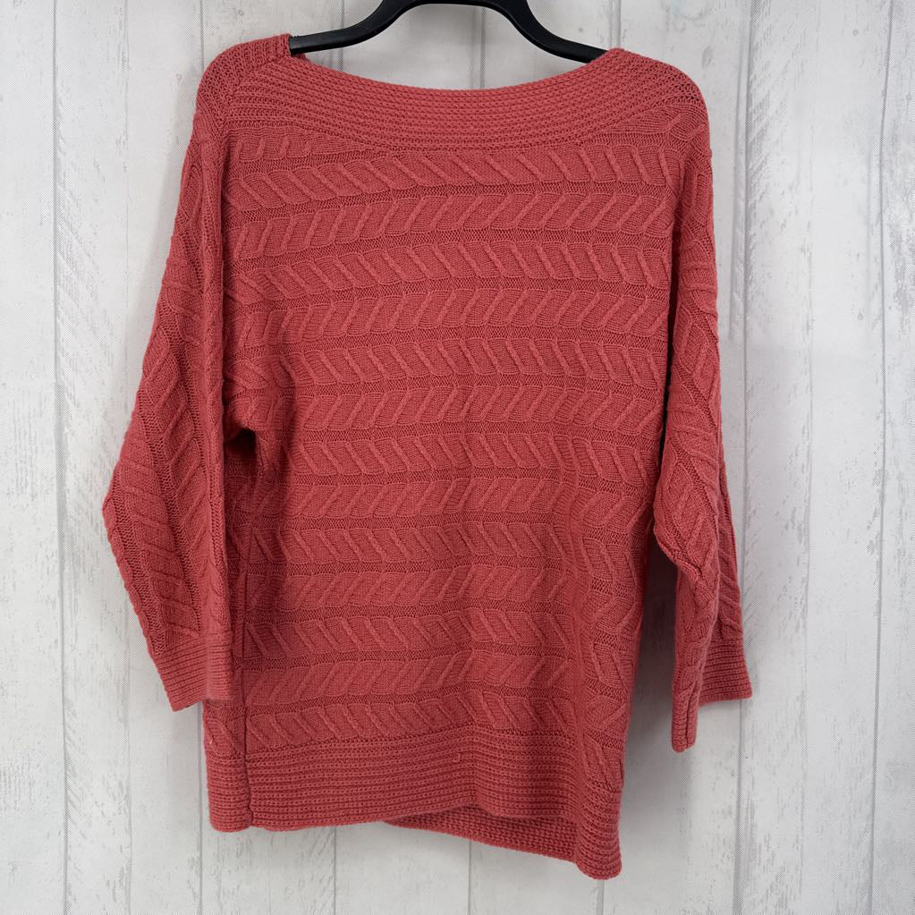 R50 S cable knit bateau neck sweater