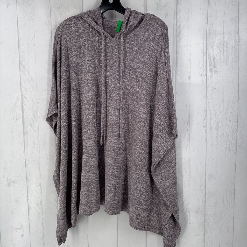 XL/1x marled top w/ hood