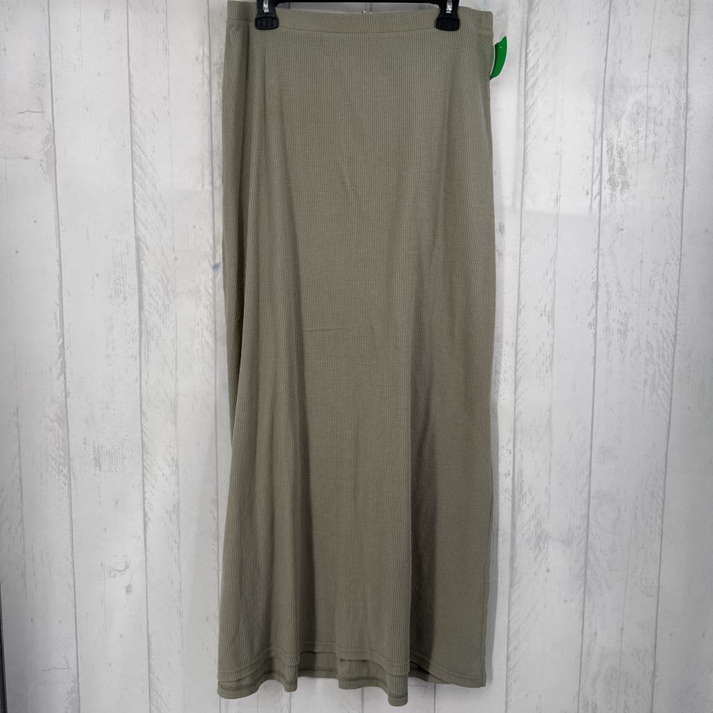 XL ribbed maxi skirt