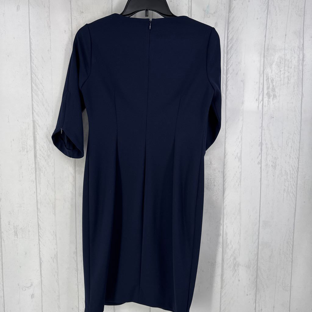 8P notch neck elbow slv dress