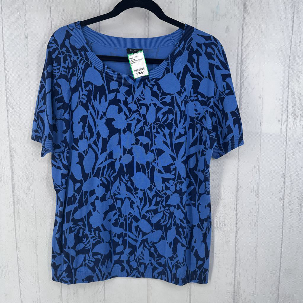 1x s/s flower print top