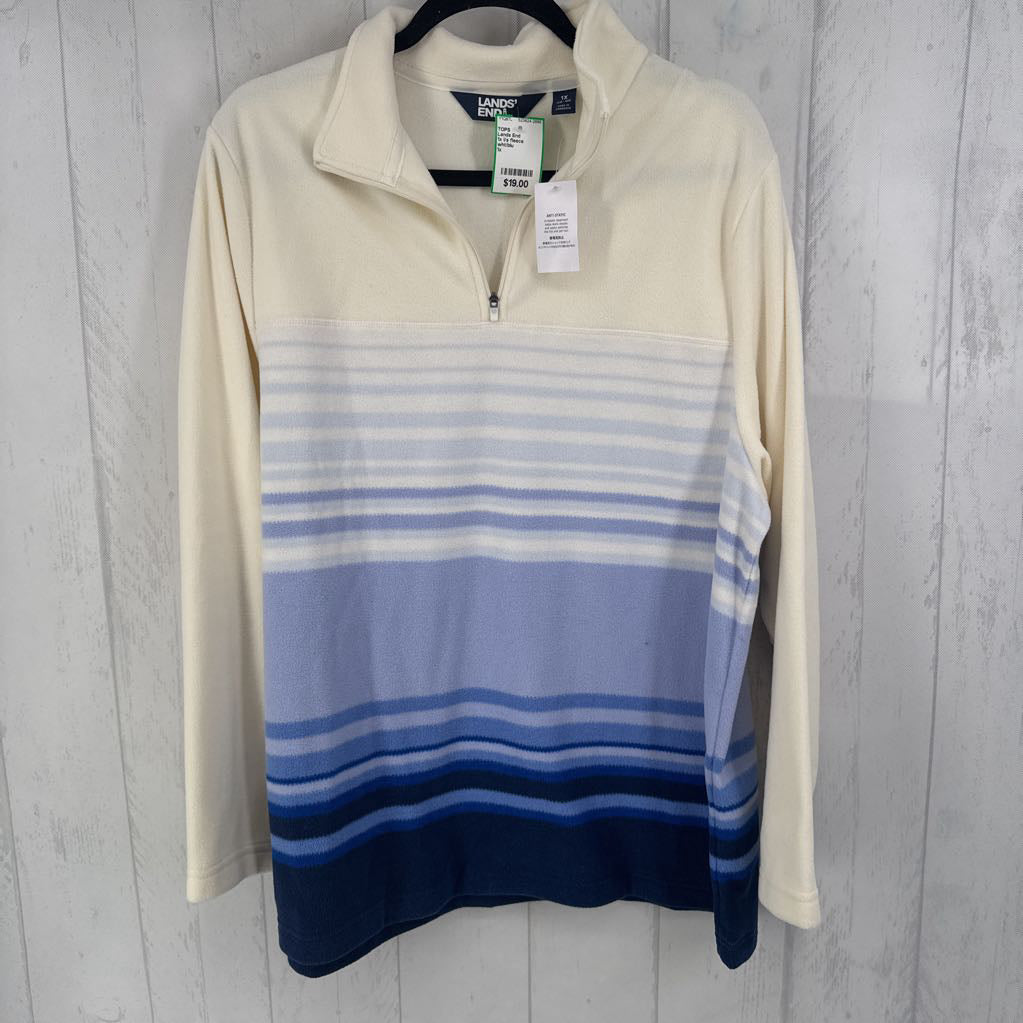 1x l/s fleece quarter zip tops