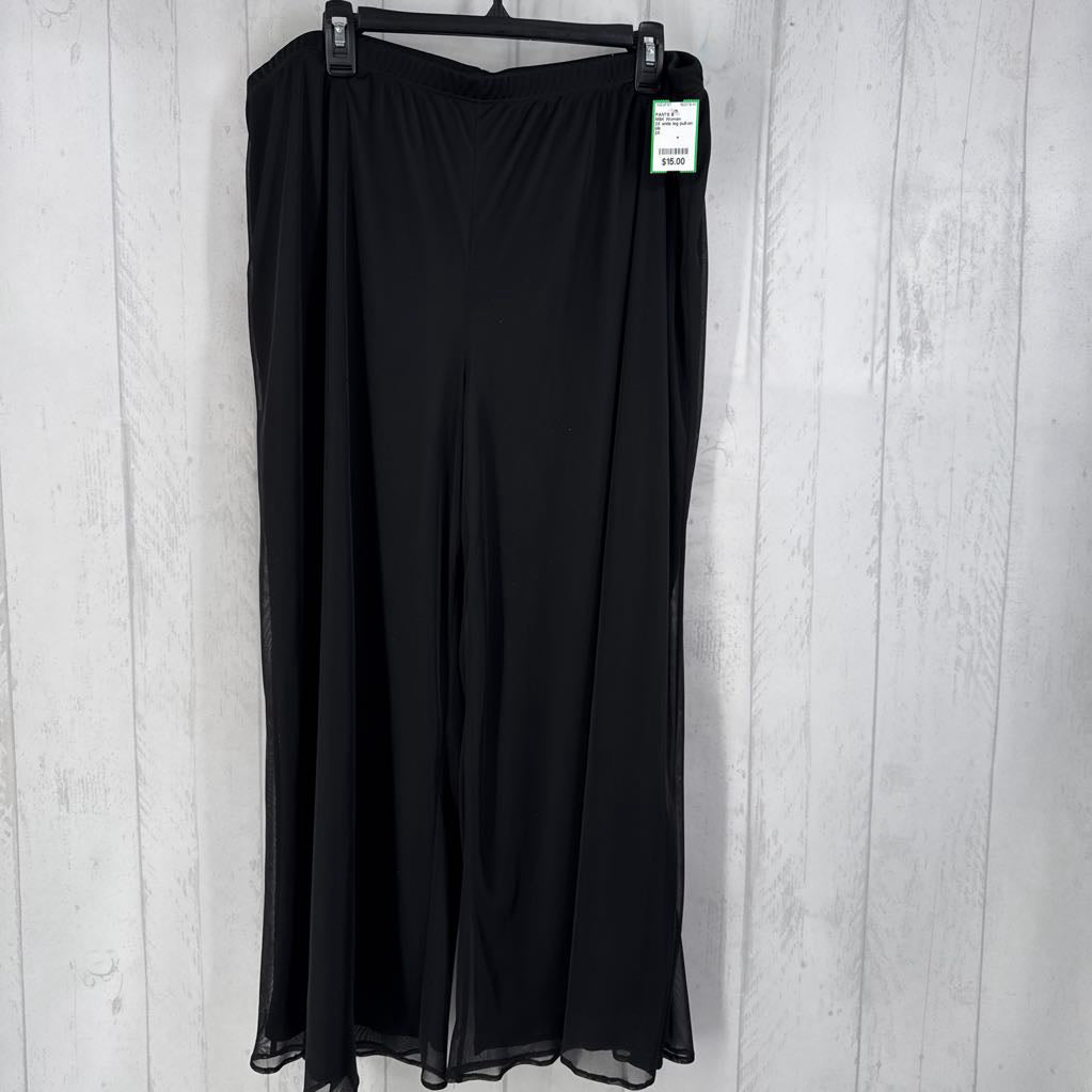 2X wide leg pull-on pant