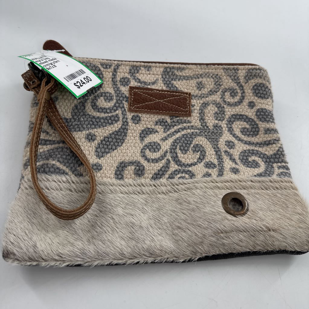 mixed media wristlet