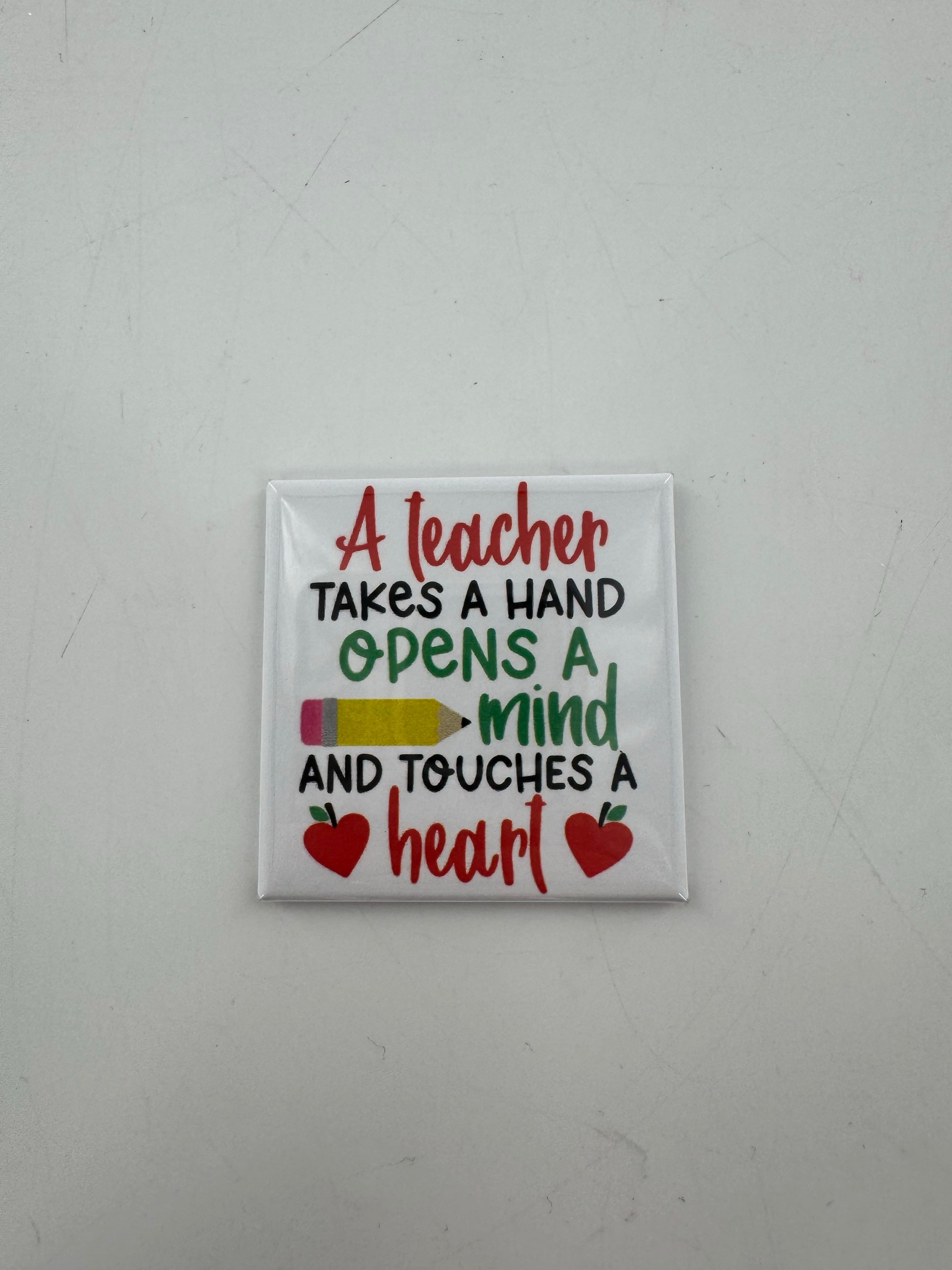 magnet- teacher takes a hand.