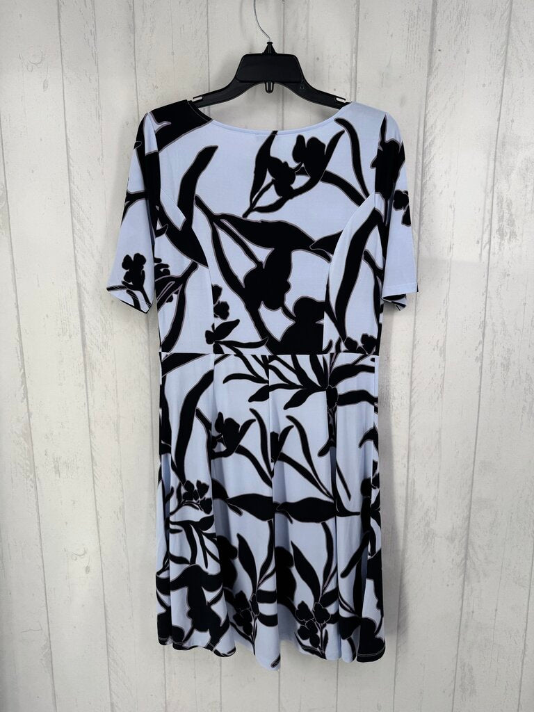 M printed flo print s/s dress