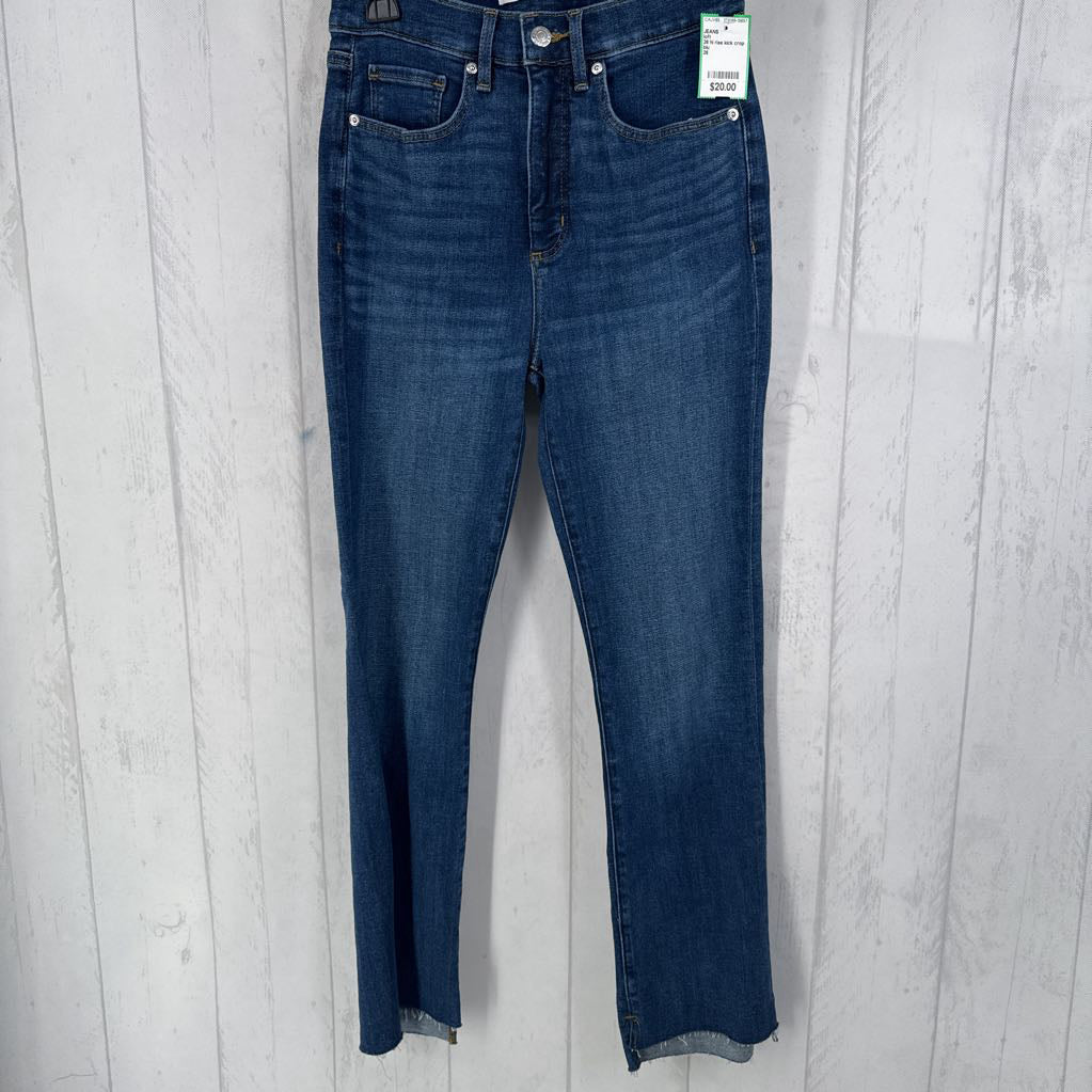 26 hi rise kick crop jean