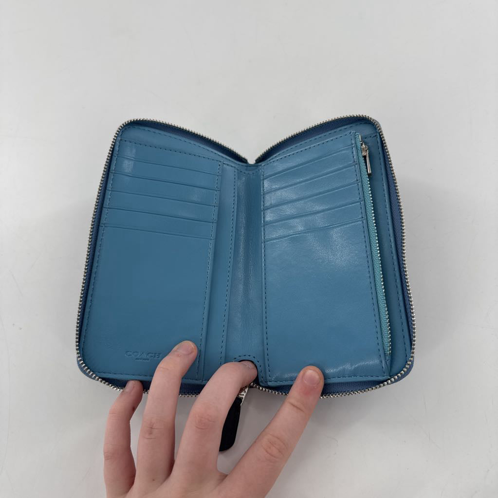 floral zip around wallet