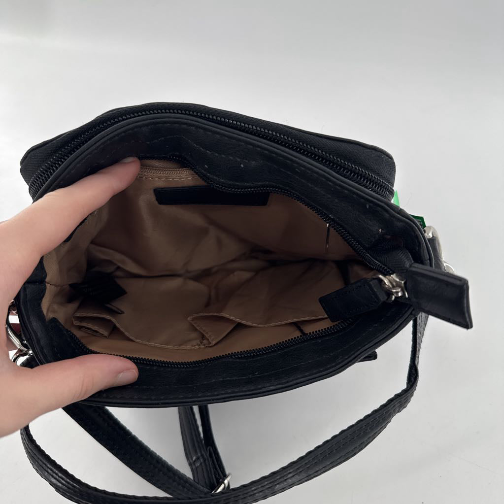 concealed floral embossed crossbody