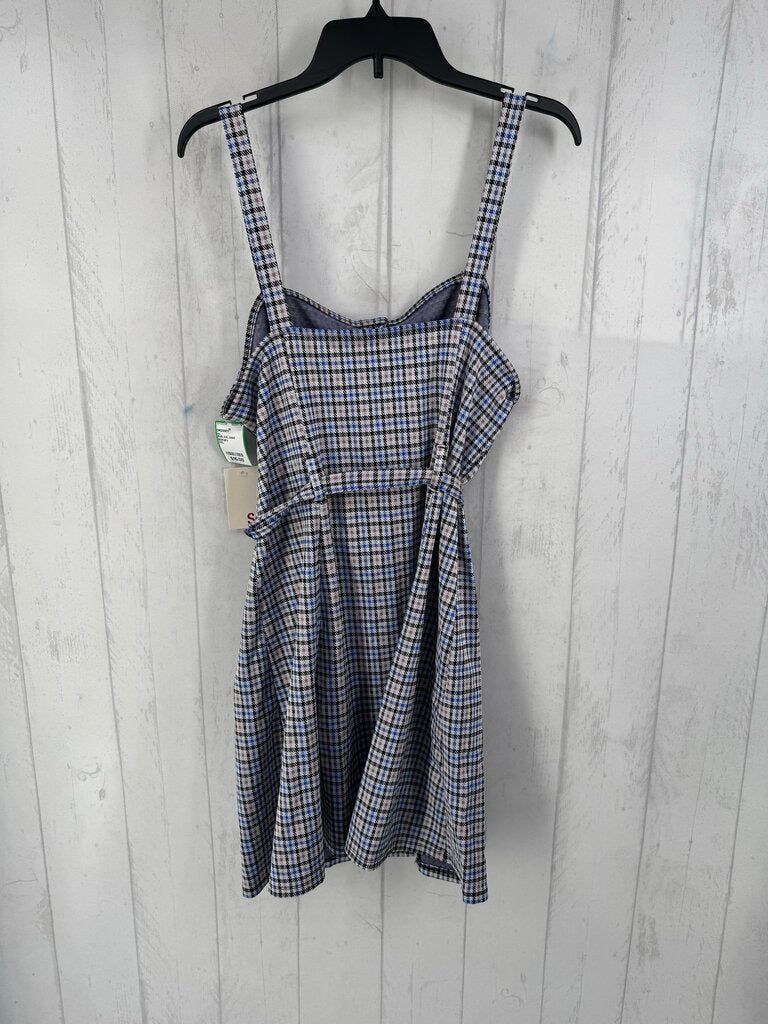 R48 XXL plaid dress w/ belt