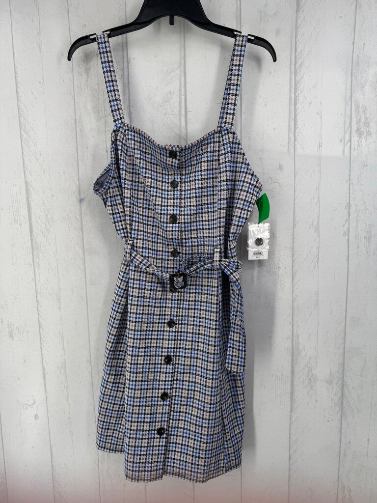 R48 XXL plaid dress w/ belt