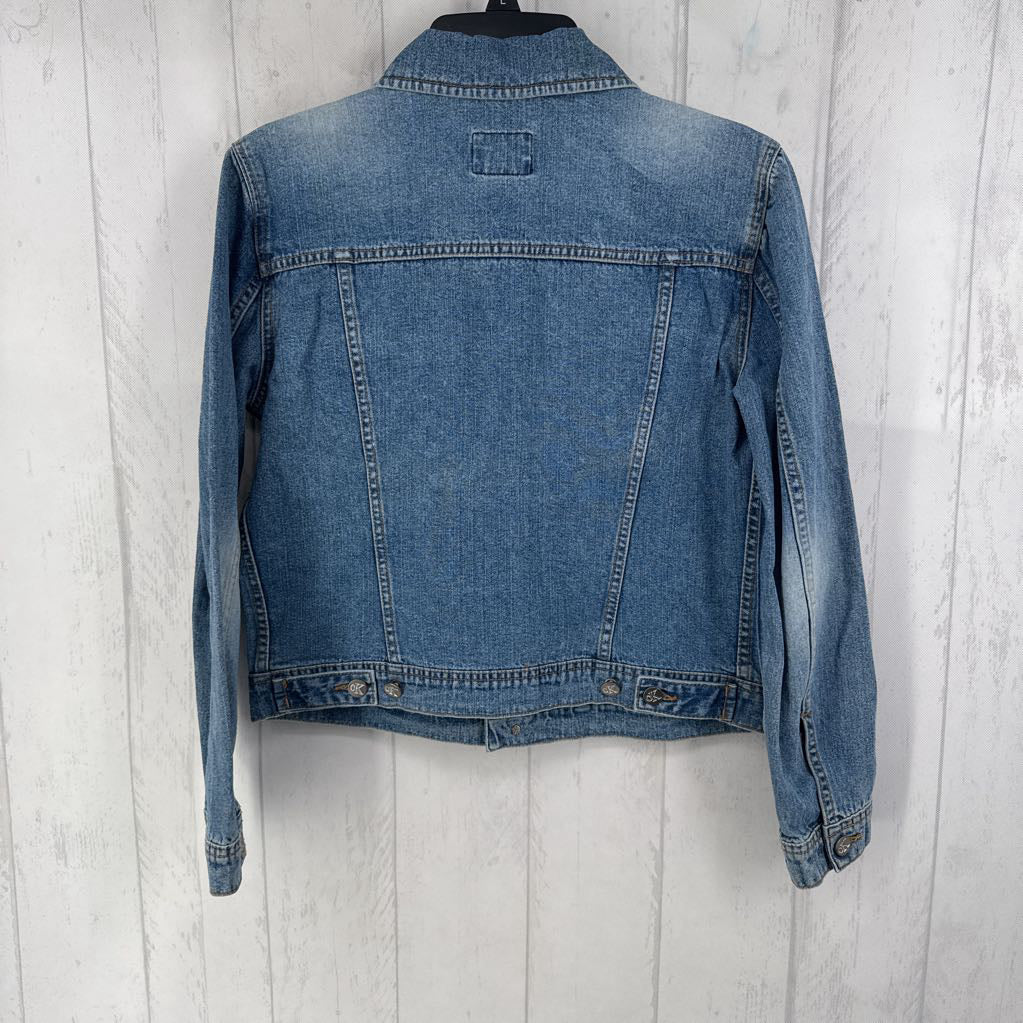 M l/s denim button jacket