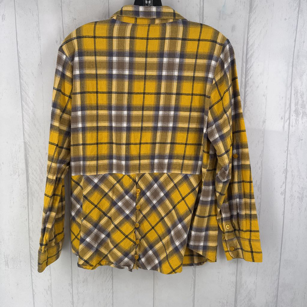L l/s plaid button shirt