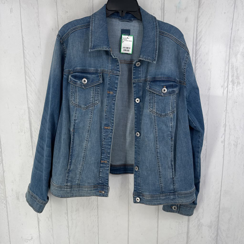 XL l/s button denim jacket