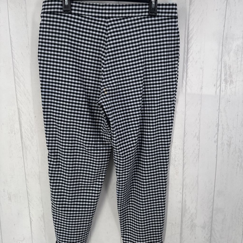 XL check pull on pants