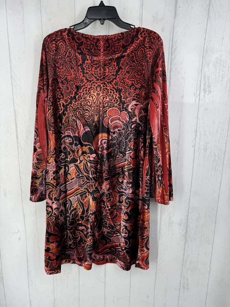14/16 print l/s dress
