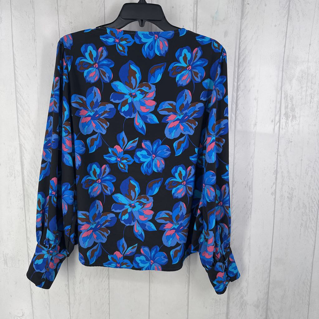 XL l/s button floral shirt
