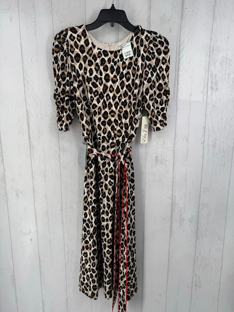R138 10 s/s animal print dress