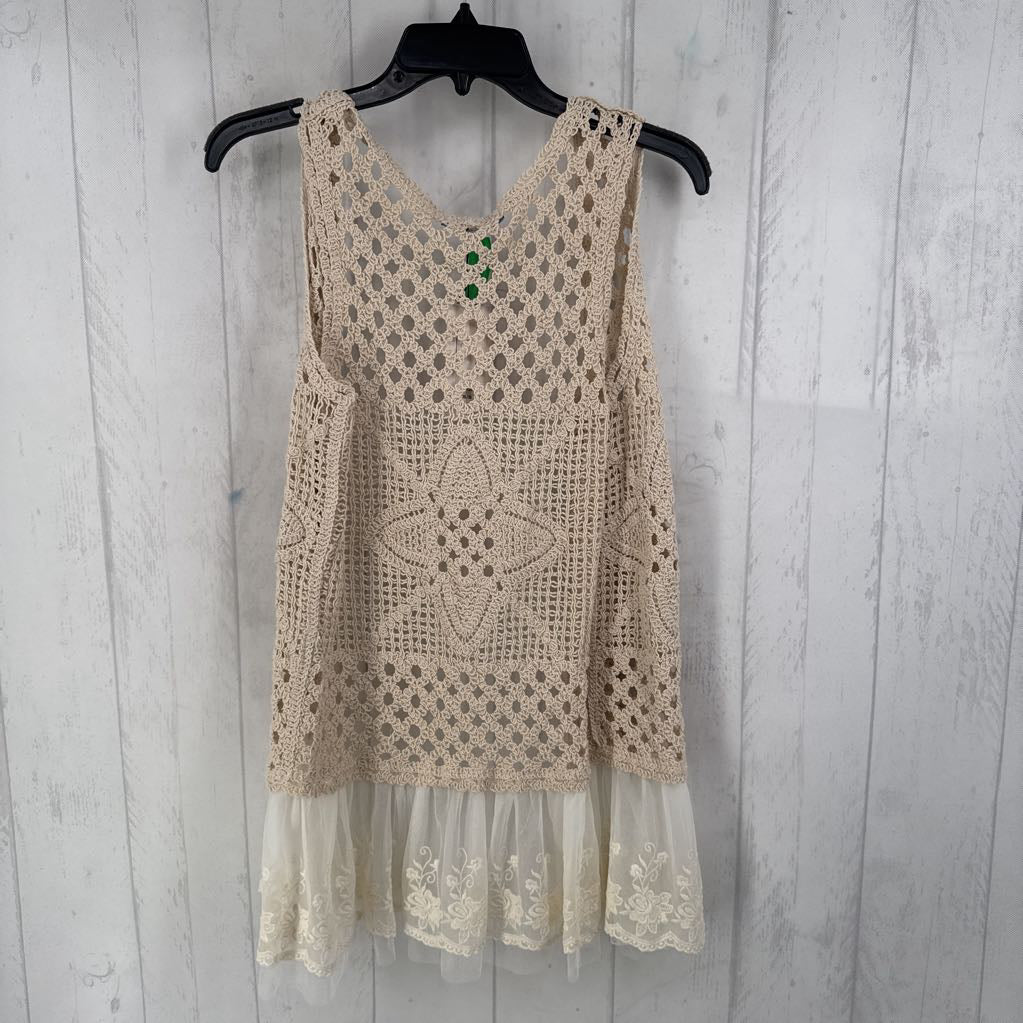 R39 XS/S fringe crochet vest