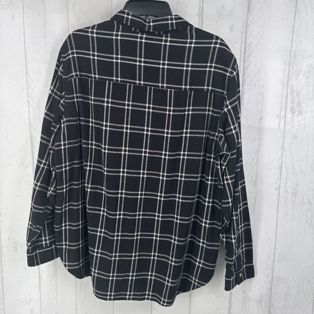 XL l/s plaid button shirt