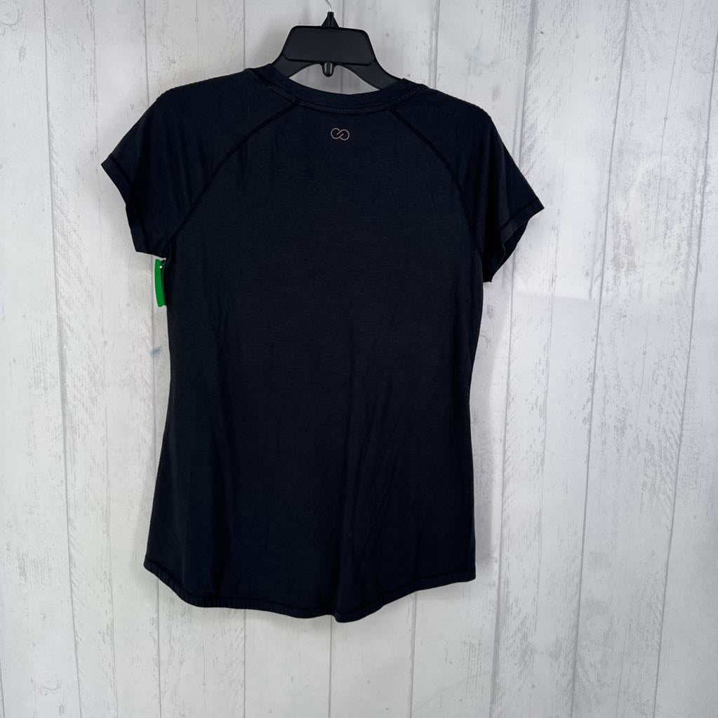 M s/s scoop neck top