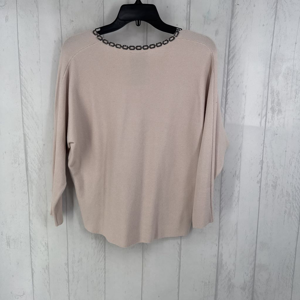 M dolman slv embellished top