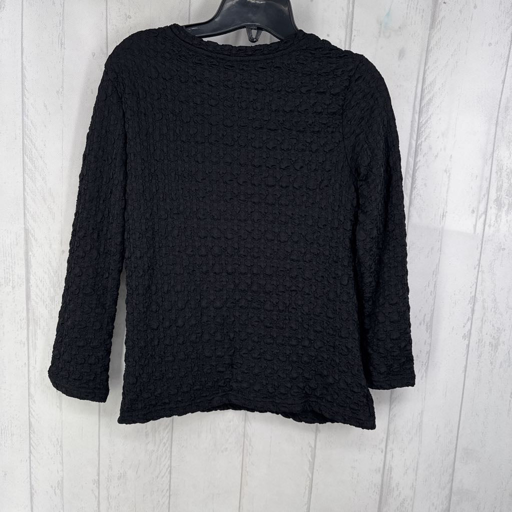 M 3/4 slv crinckled top