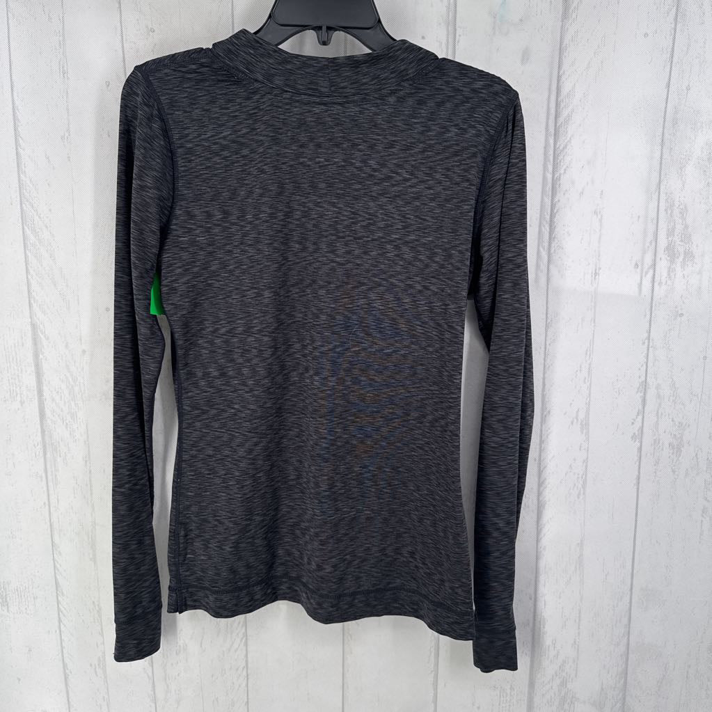 M l/s marled v-neck top