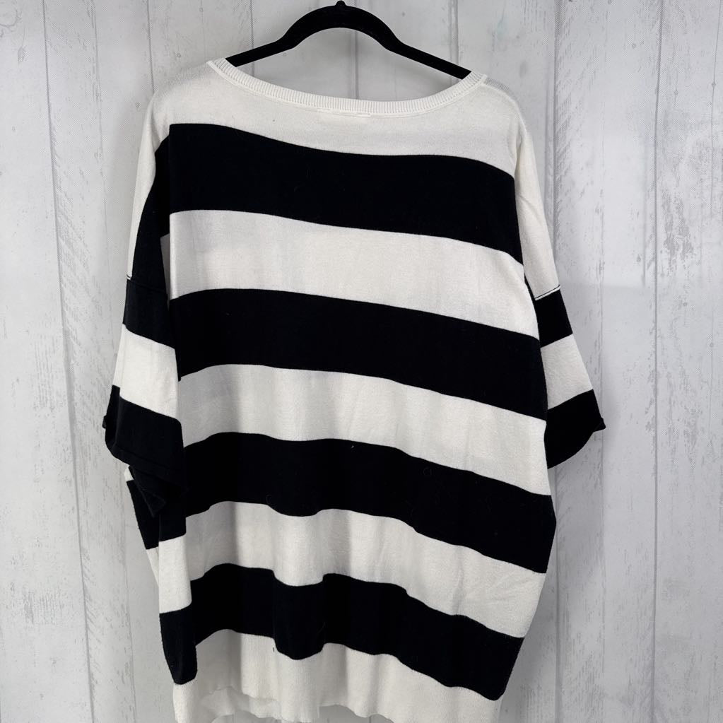 2xl s/s stripe sweater