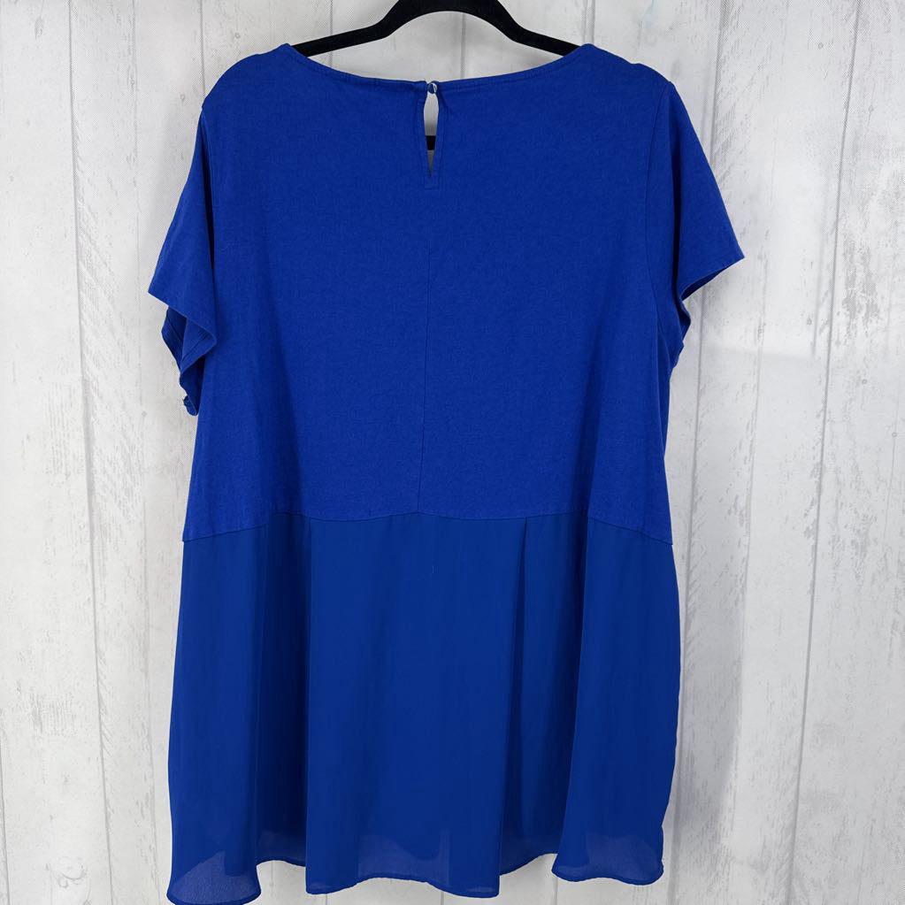 2x s/s scoop neck top
