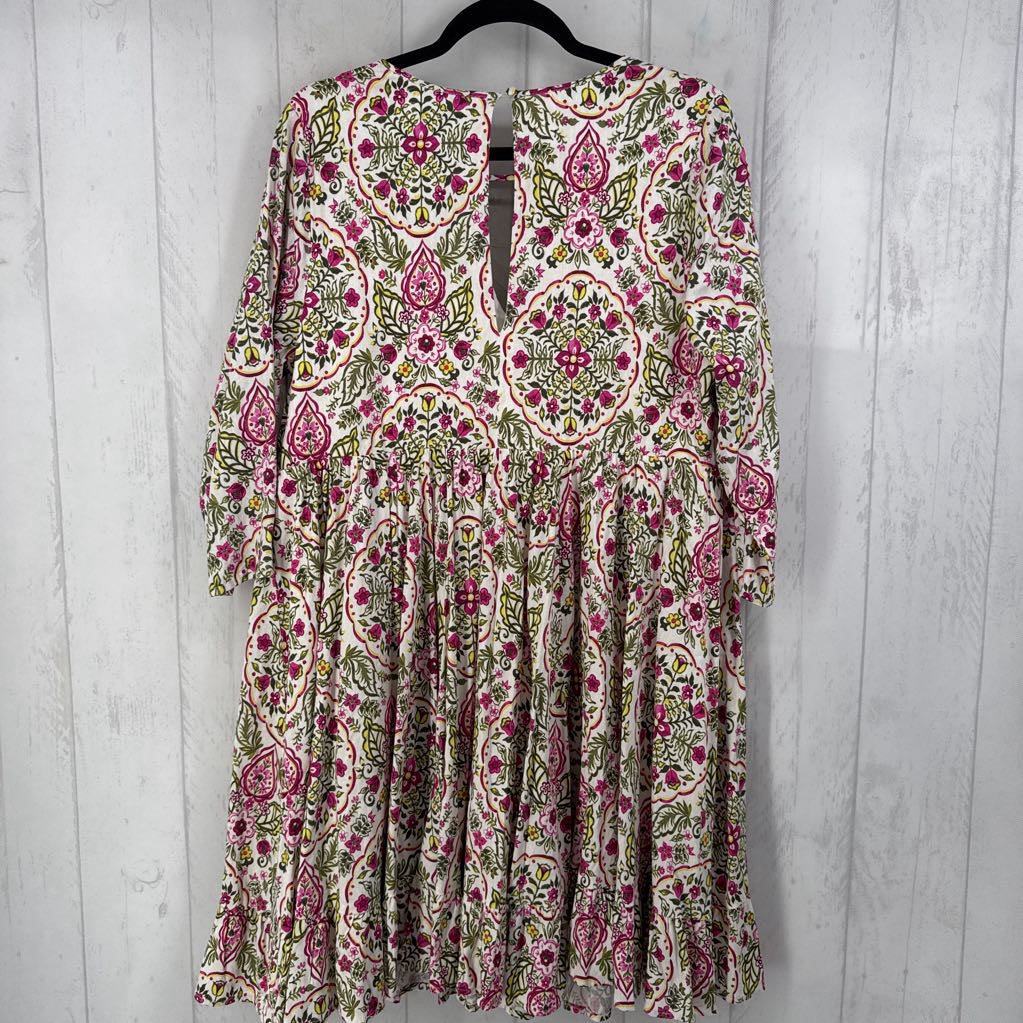 R69 1 elbow slv floral dress