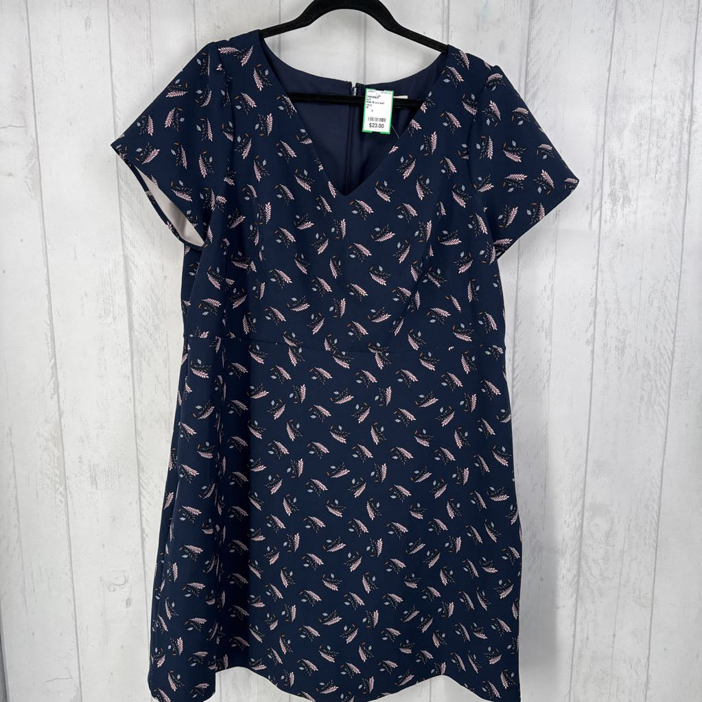 R89 18 s/s leaf print dress