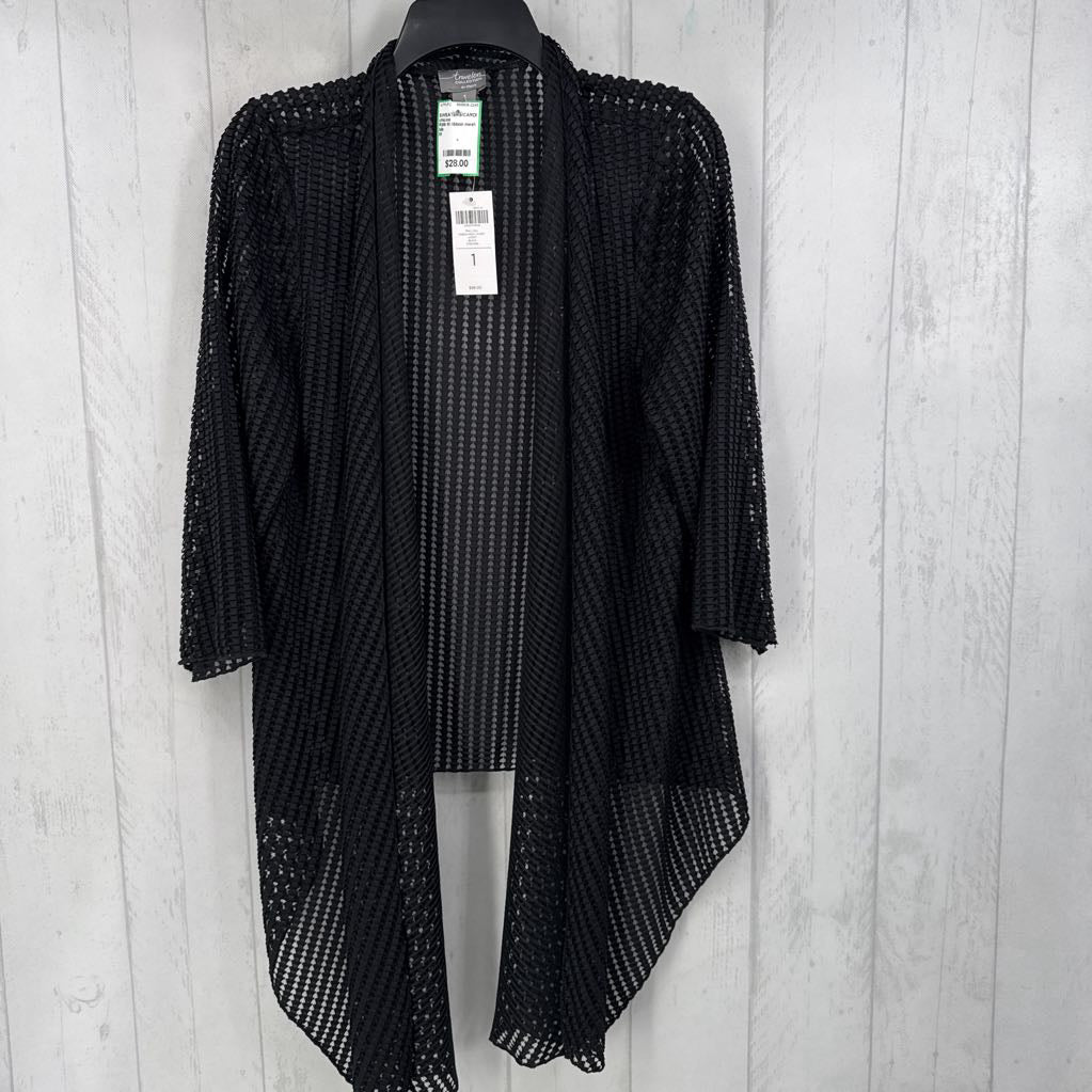R99 M ribbon mesh cardigan