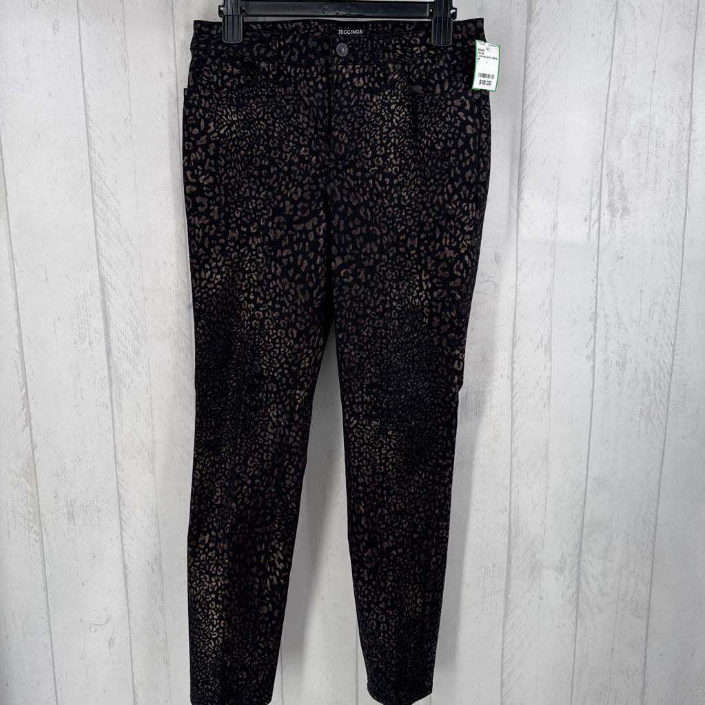 2 animal print jeans