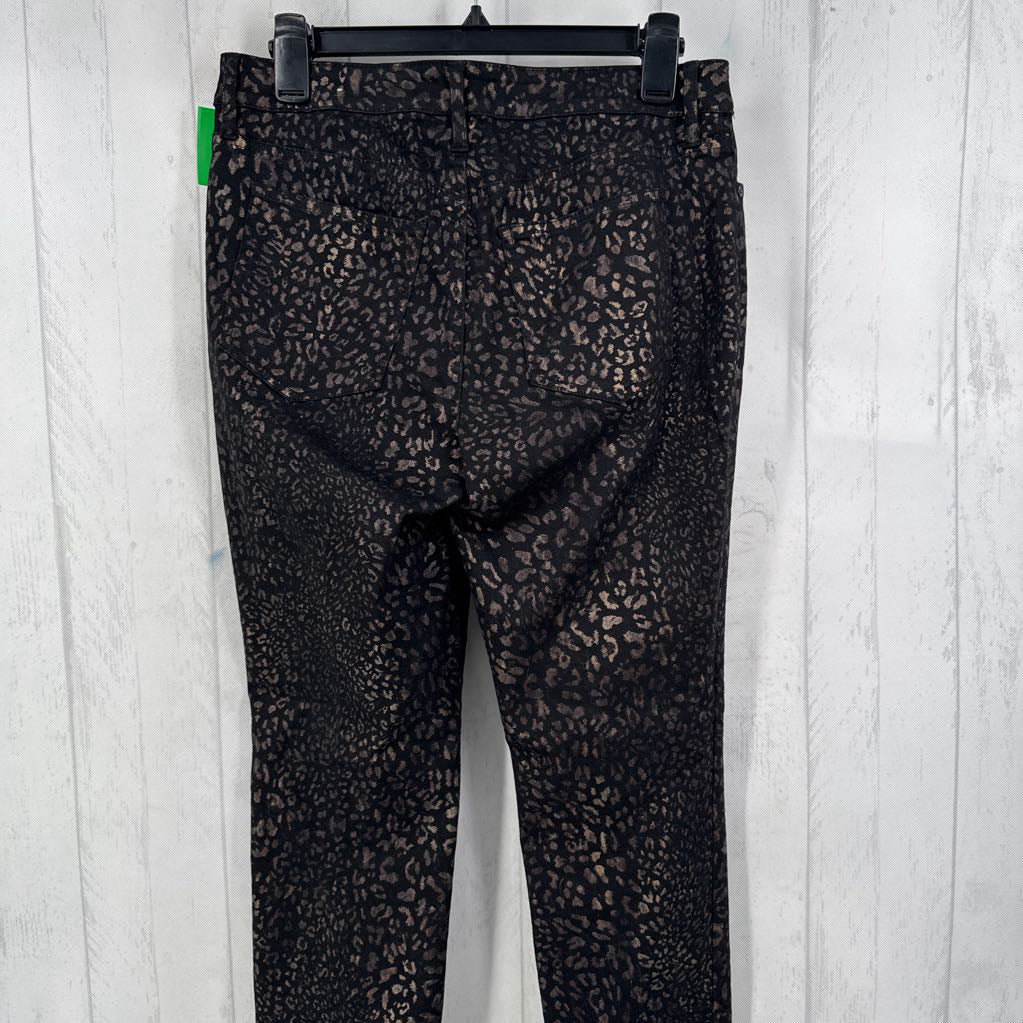 2 animal print jeans