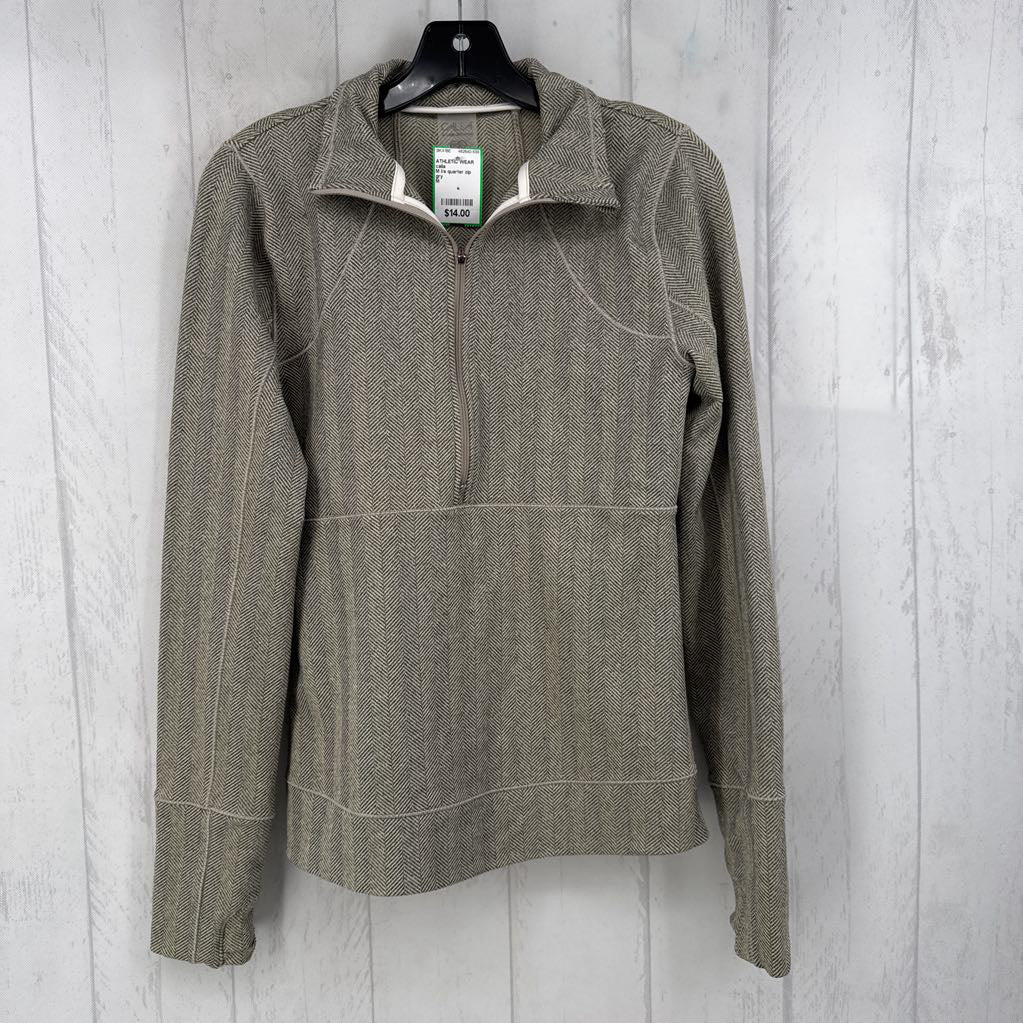 M l/s quarter zip top