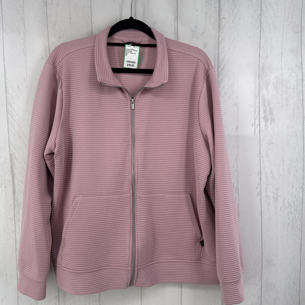 2xl l/s ribbed zip jacket