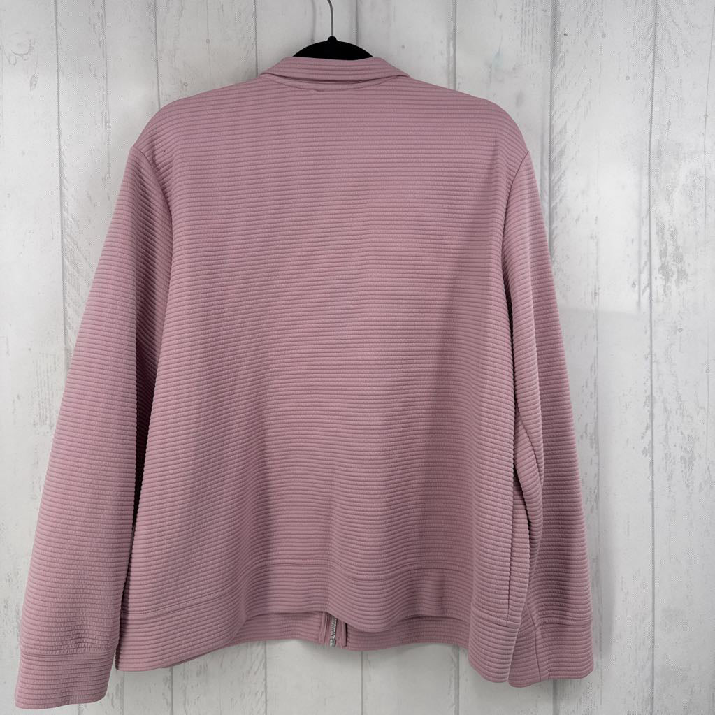 2xl l/s ribbed zip jacket