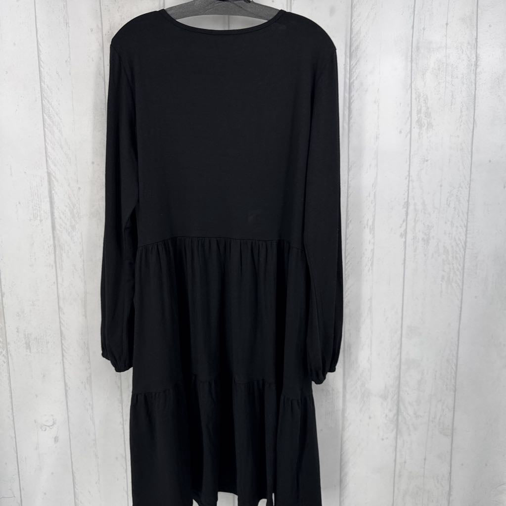 XL l/s tiered ruffle dress