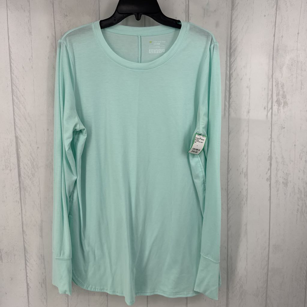 L l/s scoop neck top