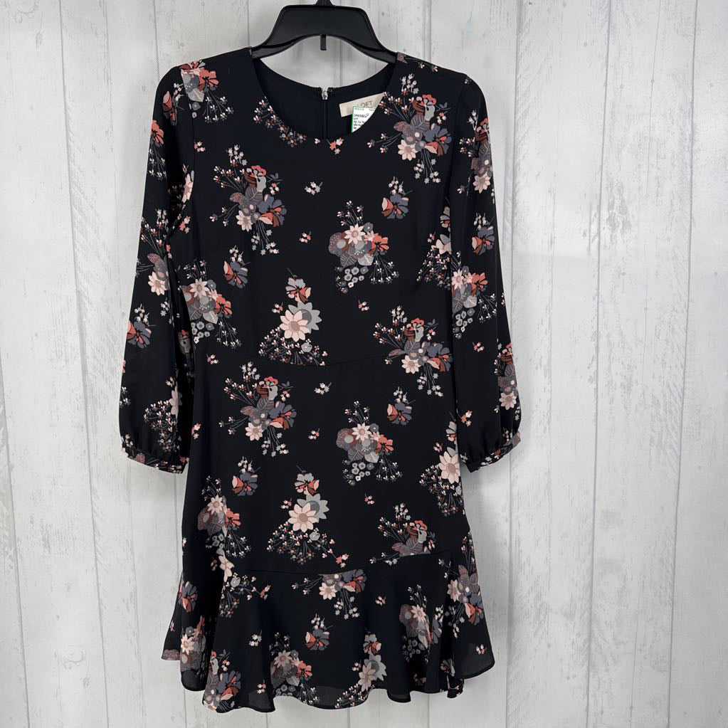 4p l/s floral dress