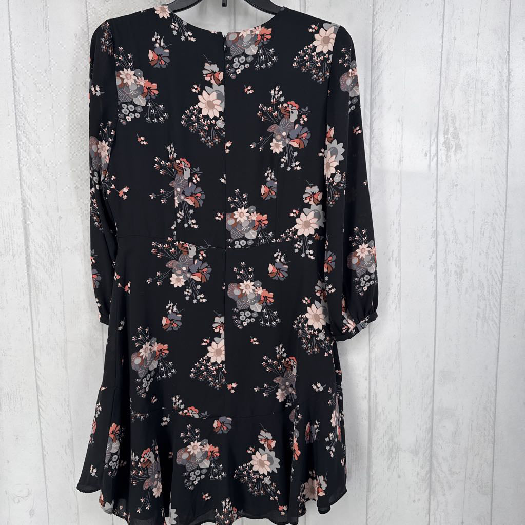4p l/s floral dress