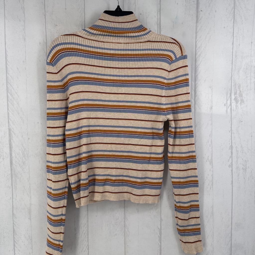 XXL l/s crop stripe top